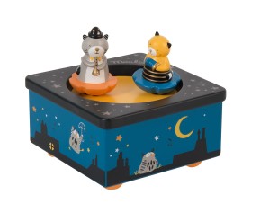 Pozytywka drewniana LES AMIS  MOUSTACHES  666105