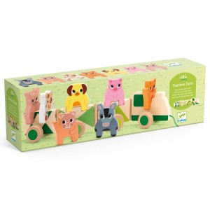 Drewniany pociąg Trainimo Farm DJ06317