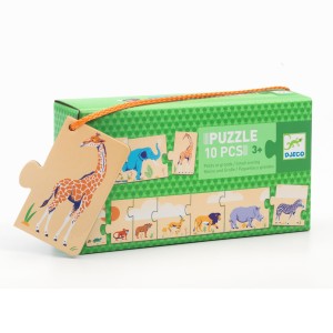 Puzzle tekturowe MAŁE I DUŻE DJ08189