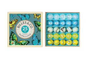 Szklane kulki NIEBIESKIE MOTYLE MINIBOX-03