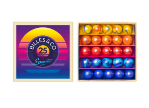 Szklane kulki ZACHÓD SŁOŃCA MINIBOX-14