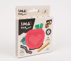 Imanix tablica magnetyczna POCKET RED APPLE 350403