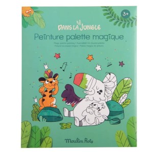 Kolorowanka z farbami DANS LA JUNGLE 668602