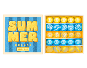 Szklane kulki KOLORY LATA SŁOŃCE MINIBOX-35