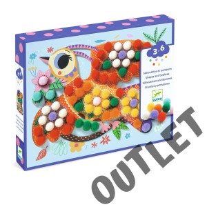 OUTLET Obrazki z pomponów PTASZKI DJ00070