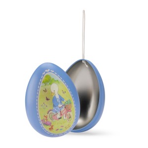 Otwierane metalowe jajko 13 cm 632306