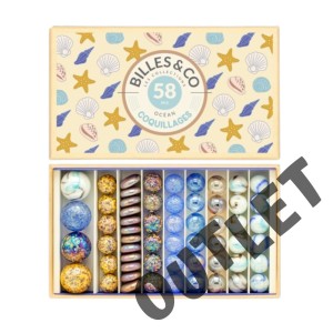 OUTLET Szklane kulki MUSZELKI BOX-33