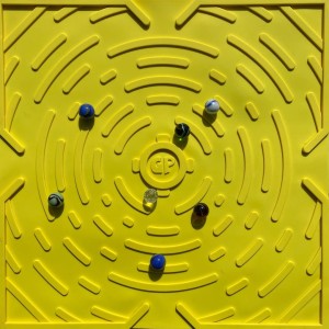 Mata do gry w kulki GAME PLAK' TARGET JAUNE