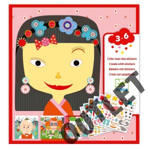 OUTLET Zest.z naklejk. dla maluchów TWARZE DJ08934