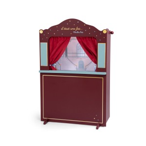 Drewniany teatr lalek 73x12x113 cm 711305