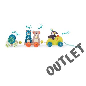 OUTLET Interakt. drewniany pociąg W DŻUNGLI 668370