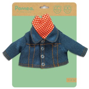 Kurteczka jeansowa z apaszką LOVELY POMEA DJ07773