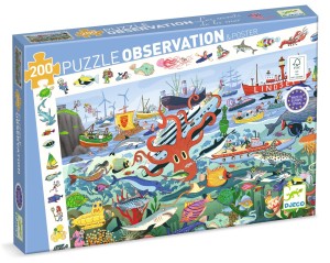 Puzzle obserwacja SEKRETY MORZA 200 elem. DJ07460