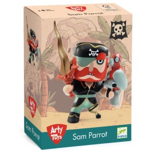 Figurka pirata Sam z papugą  DJ06816