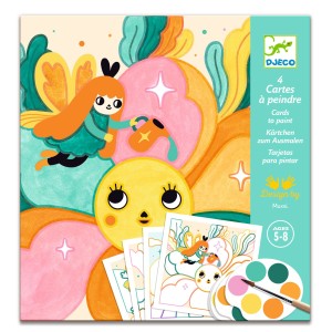 Malowanie z paletą farb MAGICZNY OGRÓD DJ09996