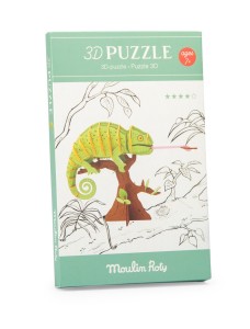 Puzzle karton. 3D KAMELEON - DOOKOŁA ŚWIATA 719195