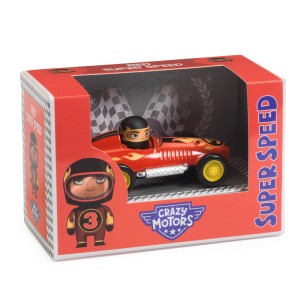Autko CRAZY MOTORS - RED SUPER SPEED DJ05455