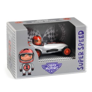 Autko CRAZY MOTORS - SILVER SUPER SPEED DJ05453