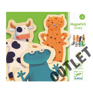 OUTLET Puzzle drewniane magnet 24cz. DJ03111