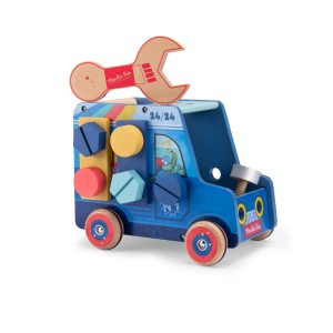 Drewniane auto z narzędziami PUCE & PILOU 684373