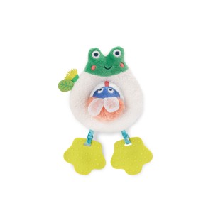 Maskotka grzechotka gryzak H21 cm ŻABKA 689001